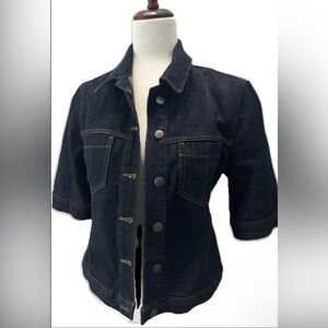 Zara Dark Blue Denim Jacket size S like new EC